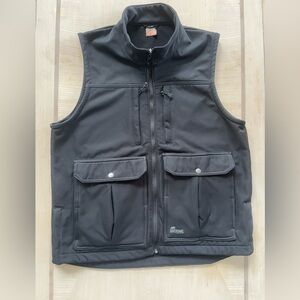 BERNE Men's Black Echo Zero Concealed Carry Vest with Multiple Pockets Size L